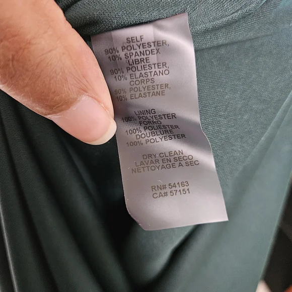 Vince Camuto Velvet Twist Front Gown - Emerald Green - Picture 6 of 8